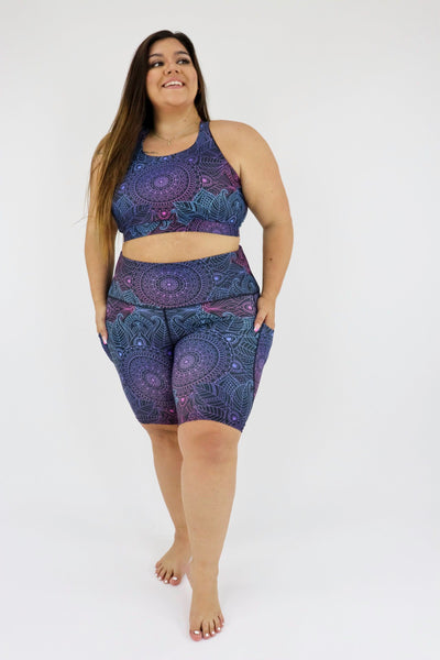 Holographic Mandala  - Dynamic Active - Pocket Long Shorts Active Shorts Pawlie   