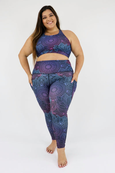 Holographic Mandala - Dynamic Active - Pocket Full Leggings Active Leggings Pawlie   