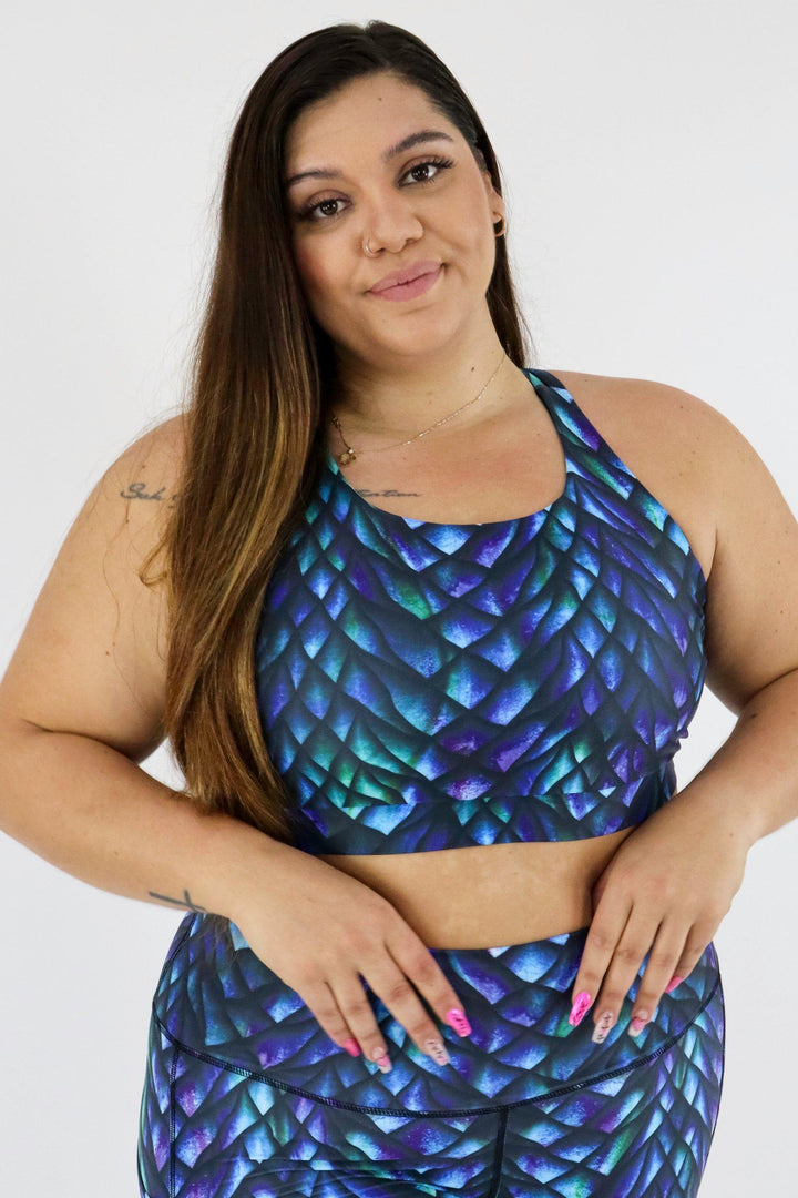 Dragon keeper - Dynamic Active - Strappy Back Crop Top Active Sports Bra Pawlie   