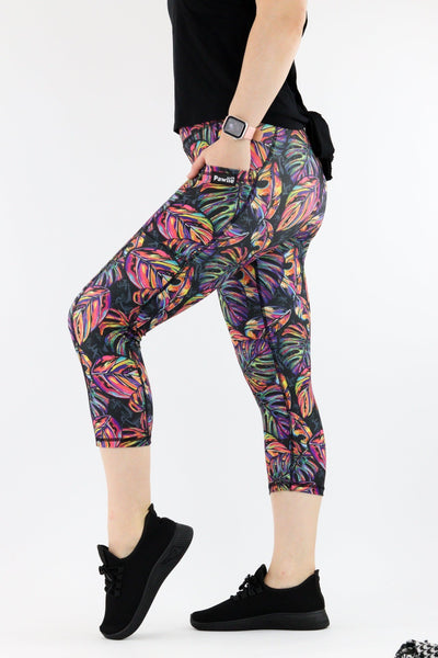 Tropic Life - Hybrid 1.0 - Leg Pockets - Capri Leggings Hybrid Capri Leggings Pawlie   