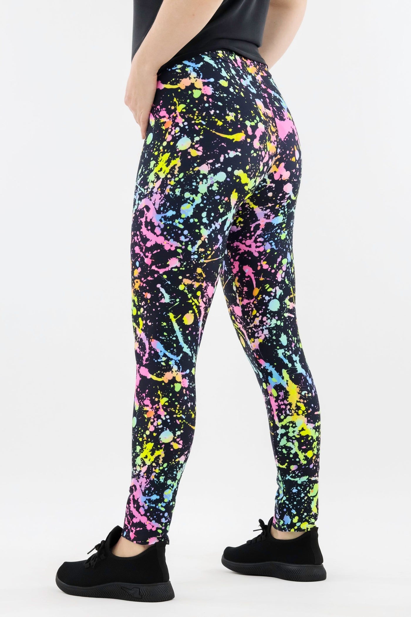 Neon Splash - Casual - Long Full Leggings Casual Full Leggings Pawlie   