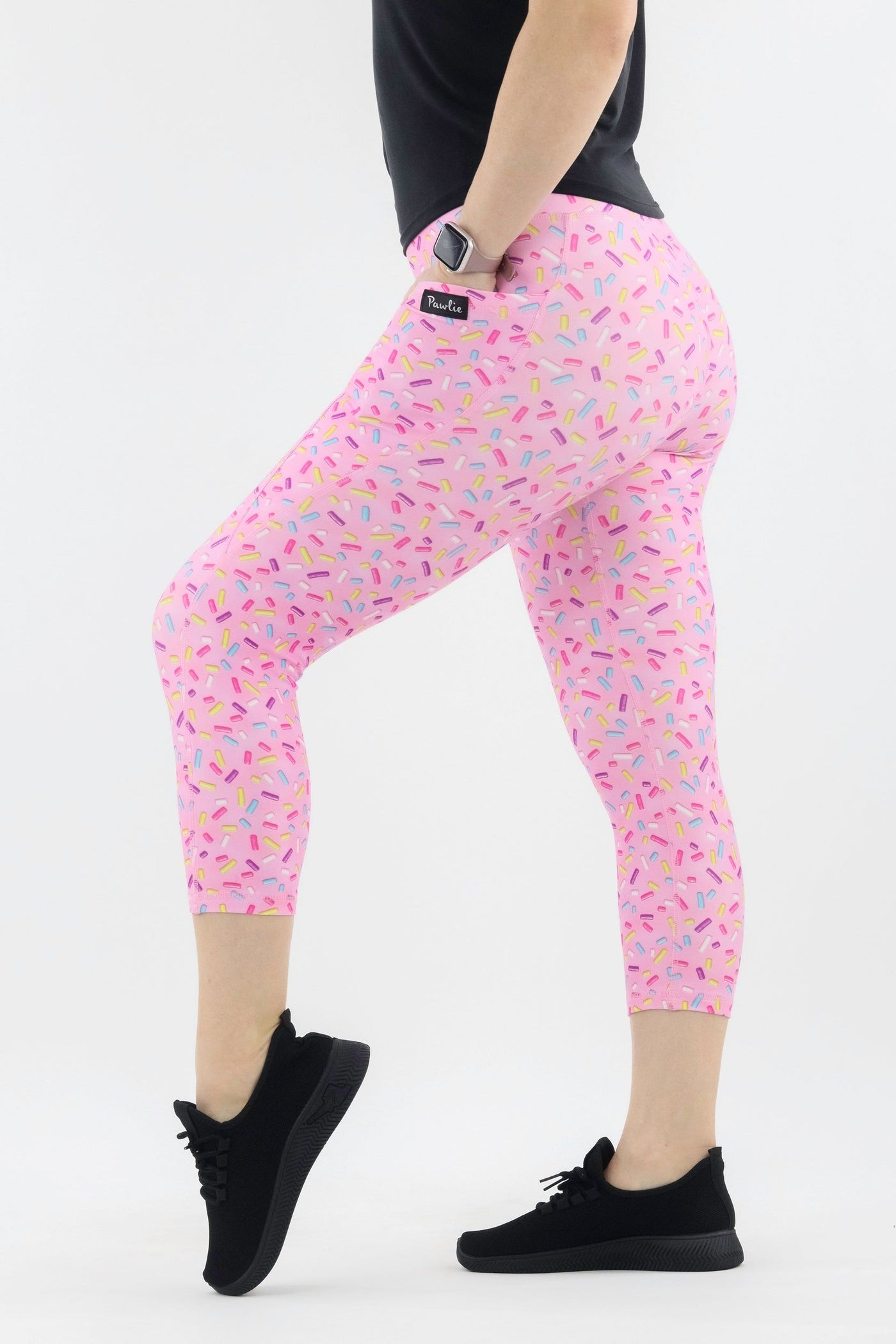 Sprinkles - Hybrid 2.0 - Leg Pockets - Capri Leggings Hybrid Capri Leggings Pawlie   