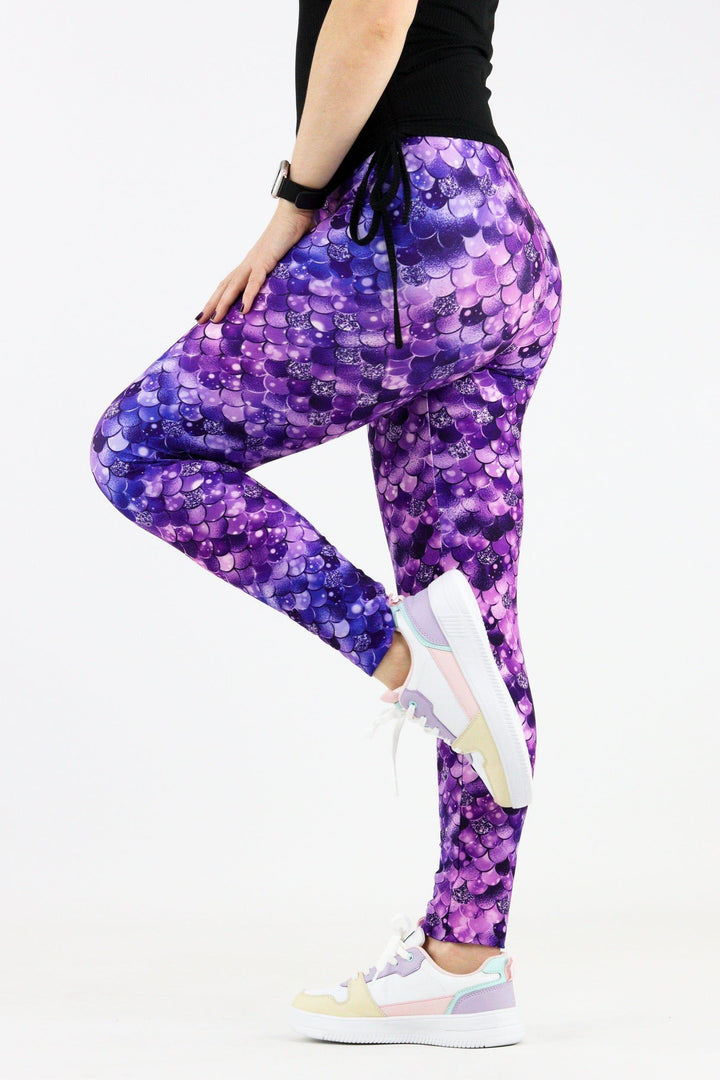 Royal Mermaid - Casual Full Leggings Casual Full Leggings Pawlie   
