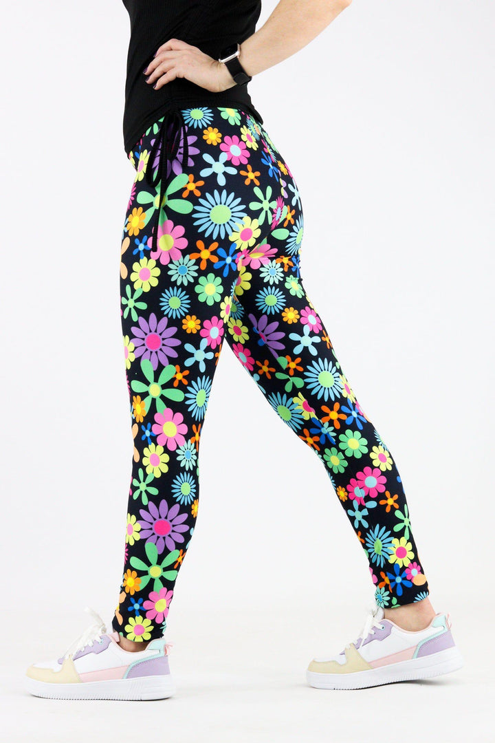 Flower Power - Casual Full Leggings Casual Full Leggings Pawlie   