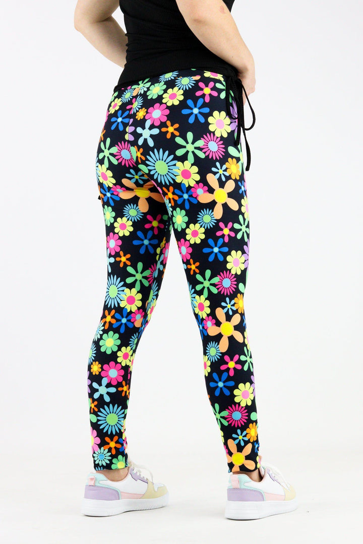 Flower Power - Casual Full Leggings Casual Full Leggings Pawlie   