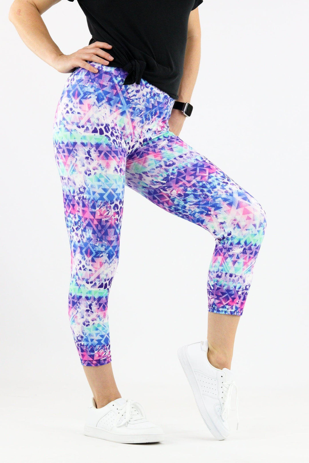 Tribal Safari - Casual Capri Leggings Casual Capri Leggings Pawlie   