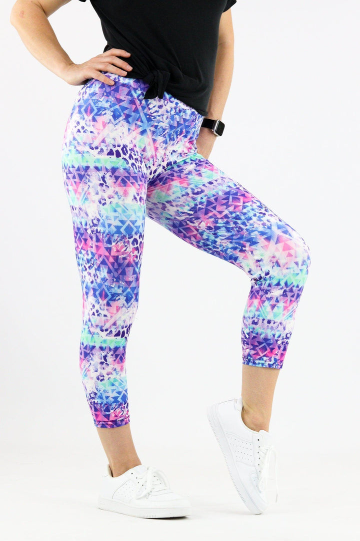 Tribal Safari - Casual Capri Leggings Casual Capri Leggings Pawlie   