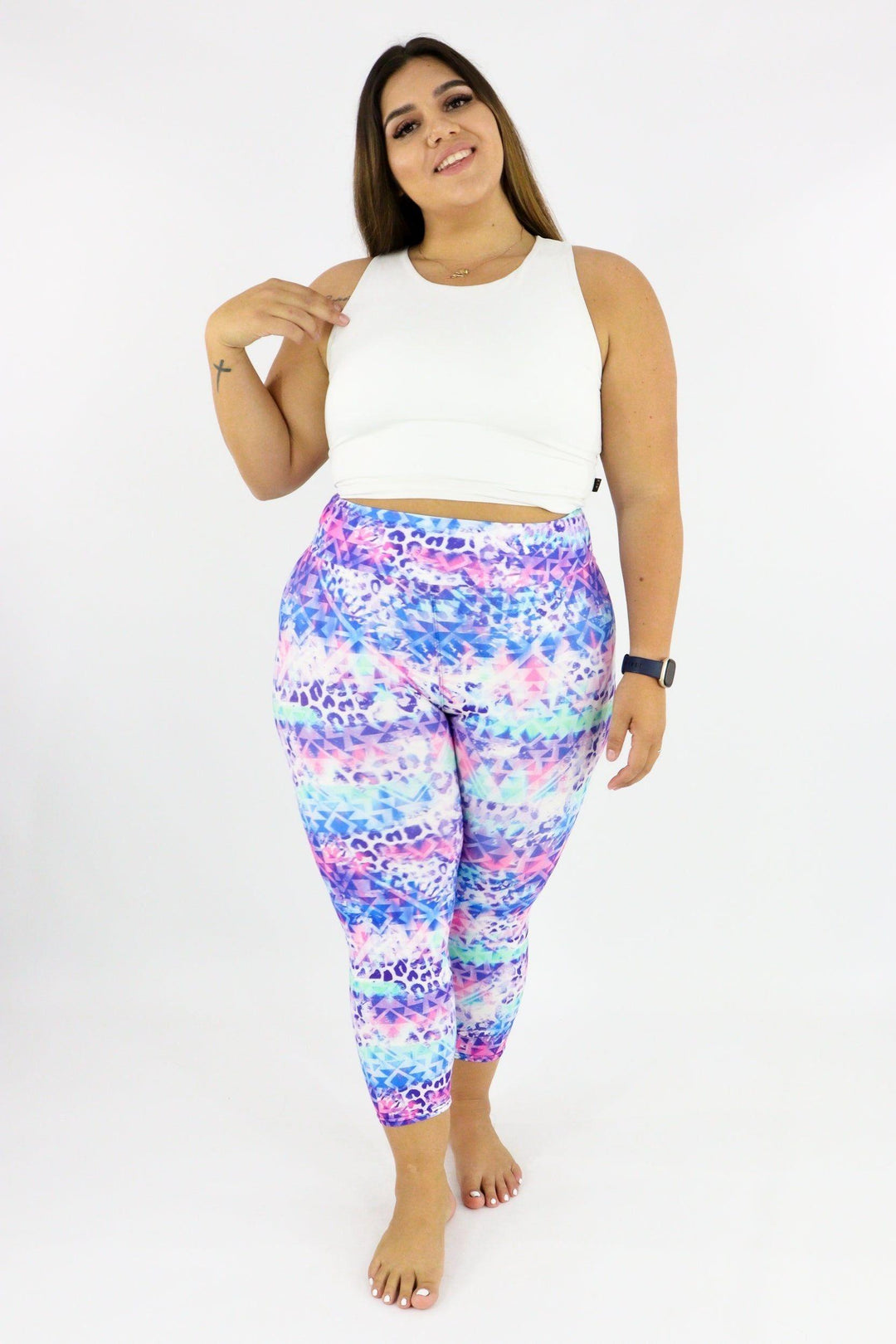 Tribal Safari - Casual Capri Leggings Casual Capri Leggings Pawlie   