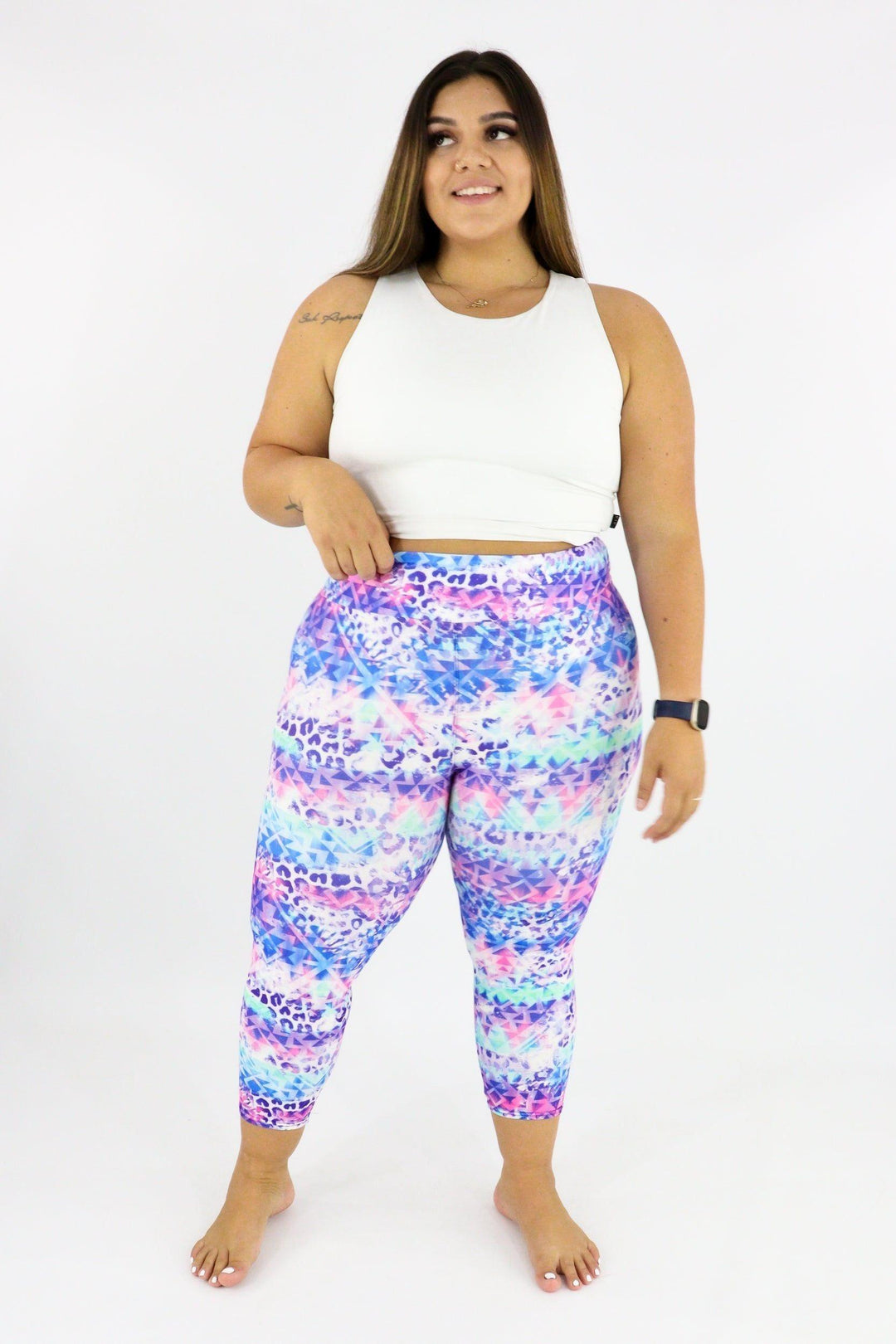 Tribal Safari - Casual Capri Leggings Casual Capri Leggings Pawlie   