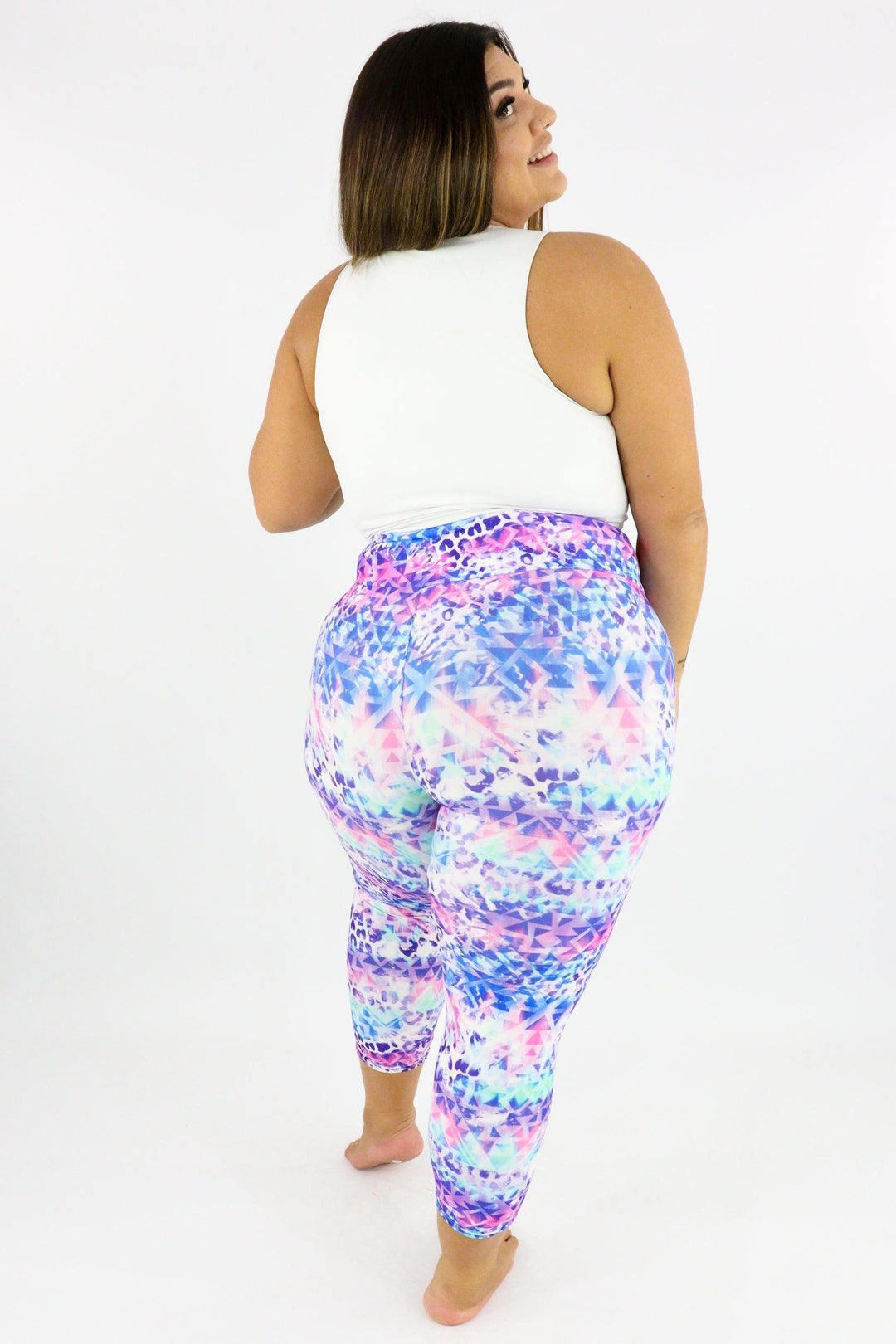 Tribal Safari - Casual Capri Leggings Casual Capri Leggings Pawlie   