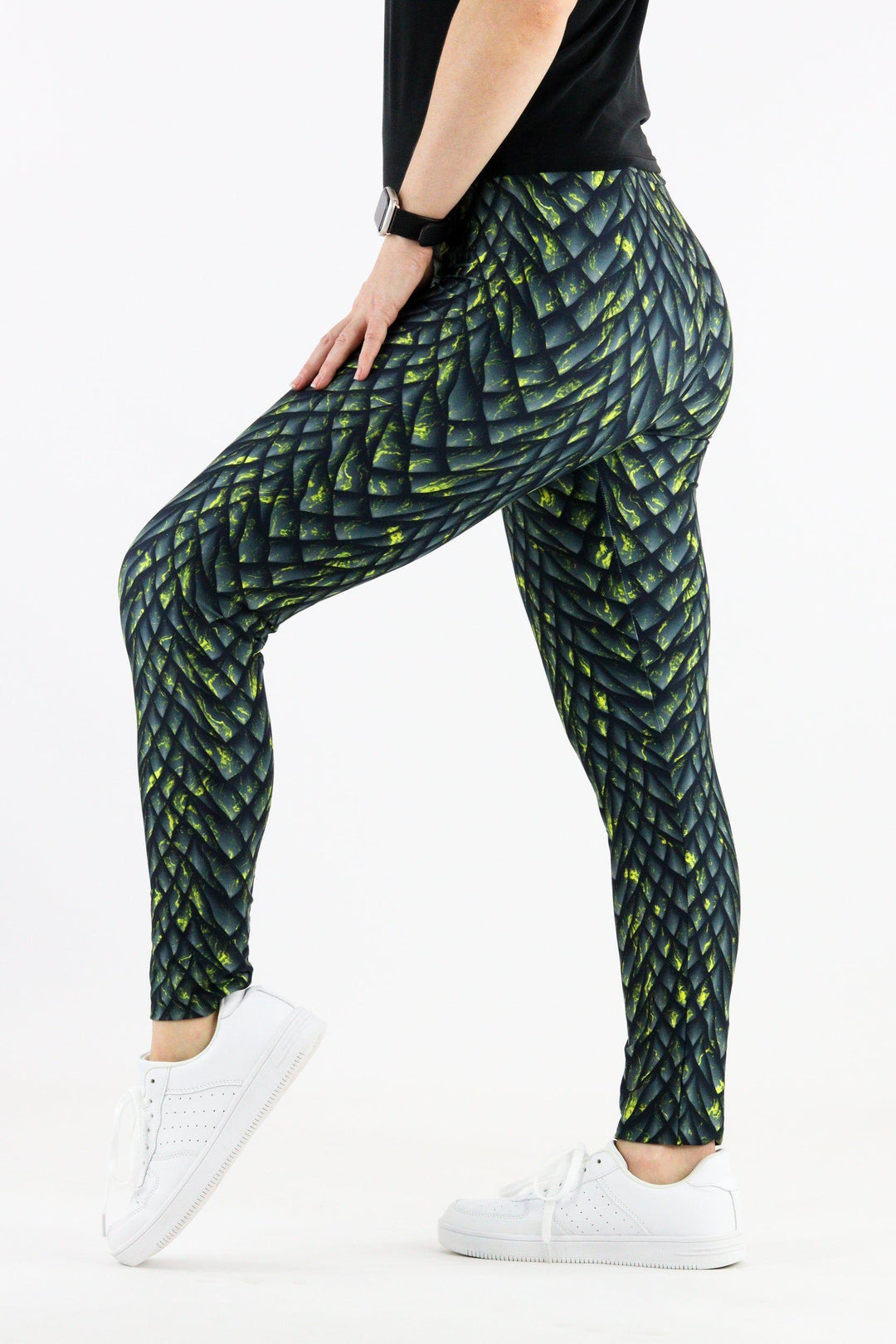 Gold Dragon - Casual Full Leggings Casual Full Leggings Pawlie   