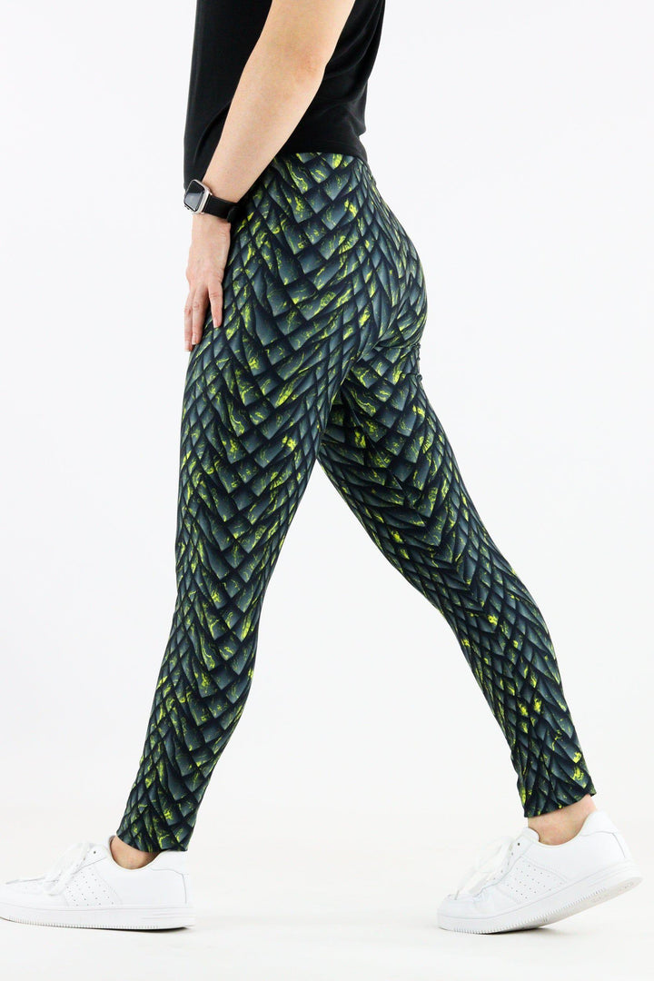 Gold Dragon - Casual Full Leggings Casual Full Leggings Pawlie   