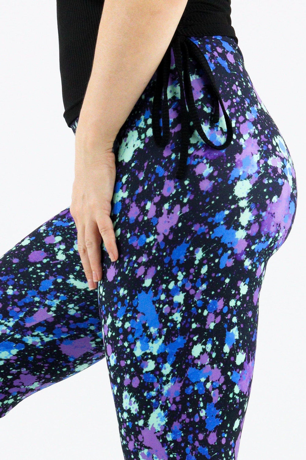 Neon Paint - Casual Capri Leggings Casual Capri Leggings Pawlie   
