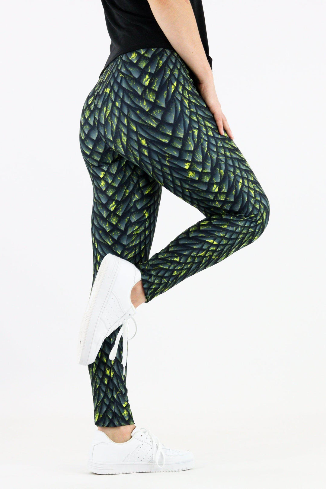 Gold Dragon - Casual Full Leggings Casual Full Leggings Pawlie   