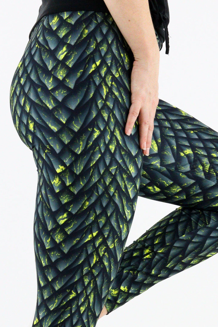 Gold Dragon - Casual Full Leggings Casual Full Leggings Pawlie   