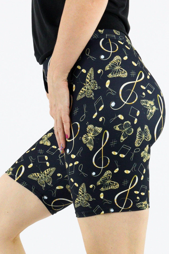 Musical Butterfly - Casual Mid Shorts Casual Shorts Pawlie   