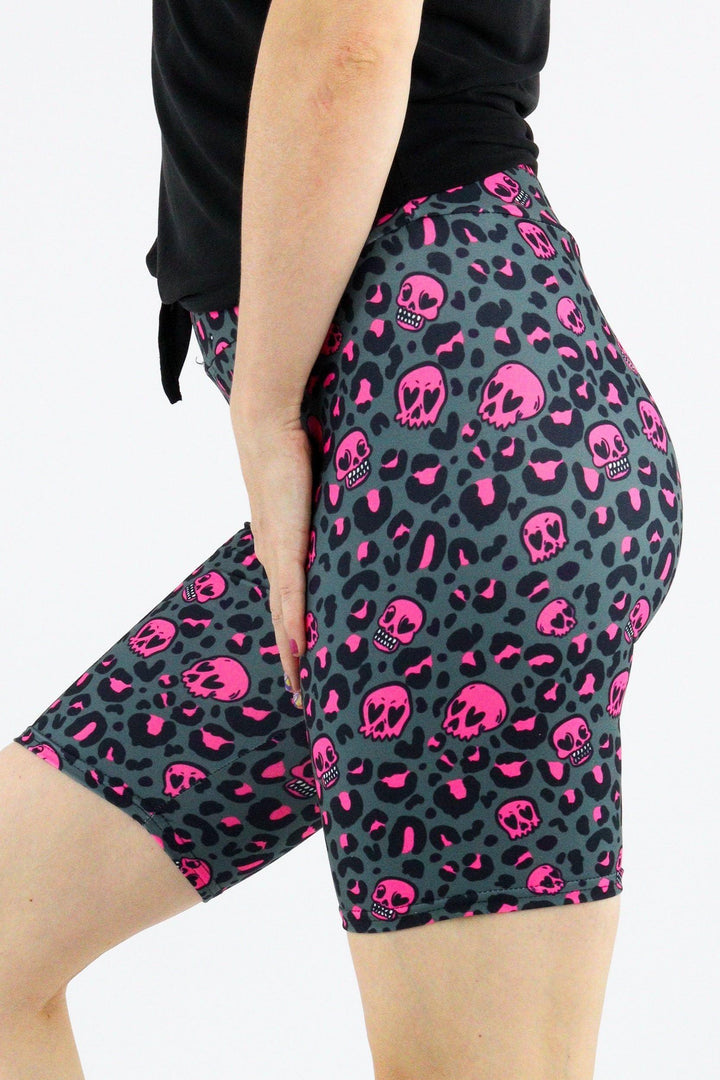 Skull Leopard - Casual Mid Shorts Casual Shorts Pawlie   