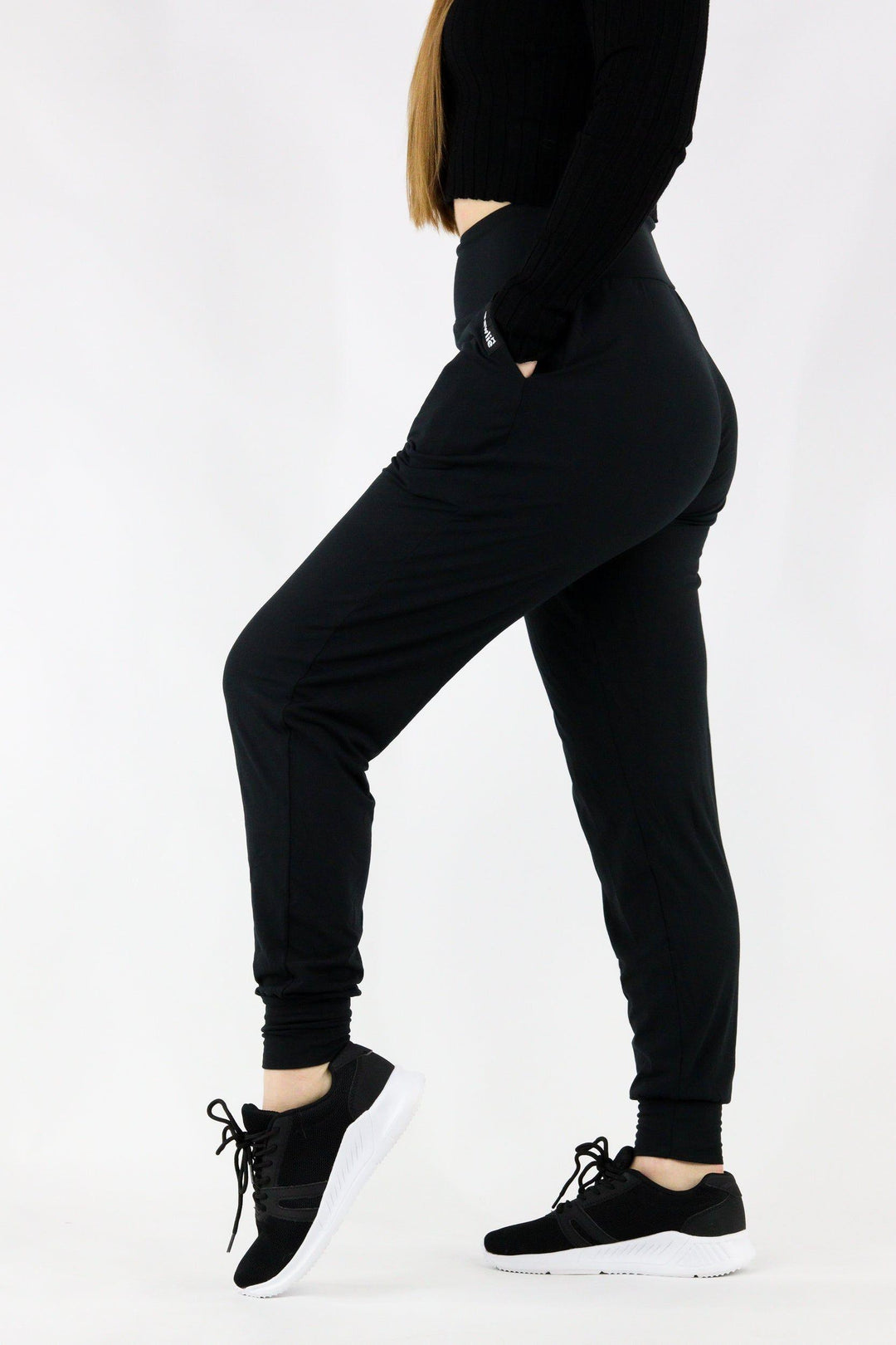 Black - Hybrid 'Soft' Pocket Joggers 1.0 Hybrid Joggers Pawlie   