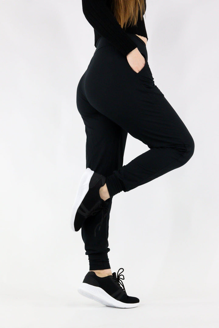 Black - Hybrid 'Soft' Pocket Joggers 1.0 Hybrid Joggers Pawlie   