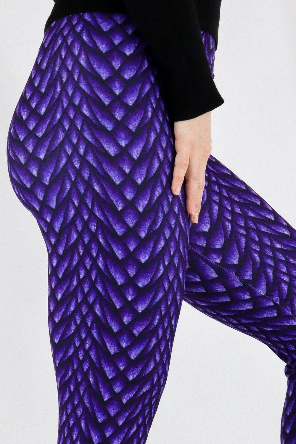 Purple Dragon - Casual Capri Leggings Casual Capri Leggings Pawlie   