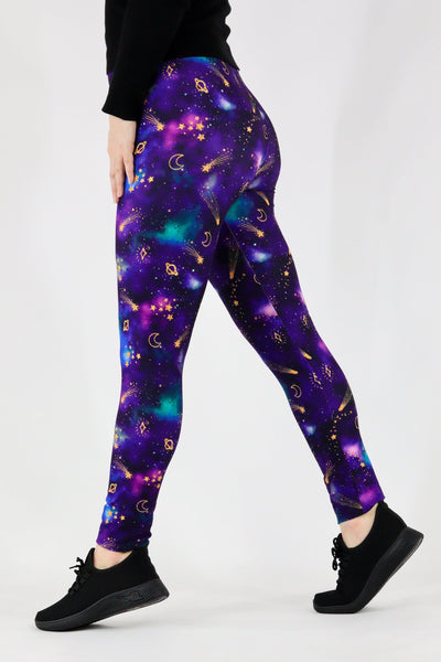 Sparkle Space - Casual - Long Full Leggings Casual Full Leggings Pawlie   