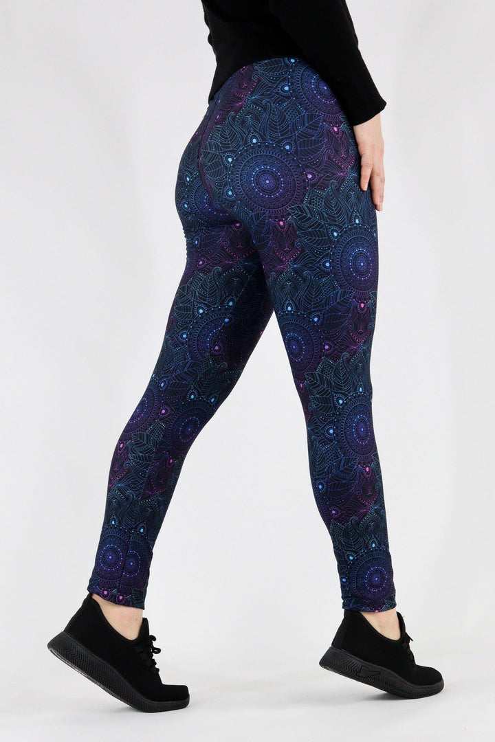 Holographic Mandala - Casual Full Leggings Casual Full Leggings Pawlie   