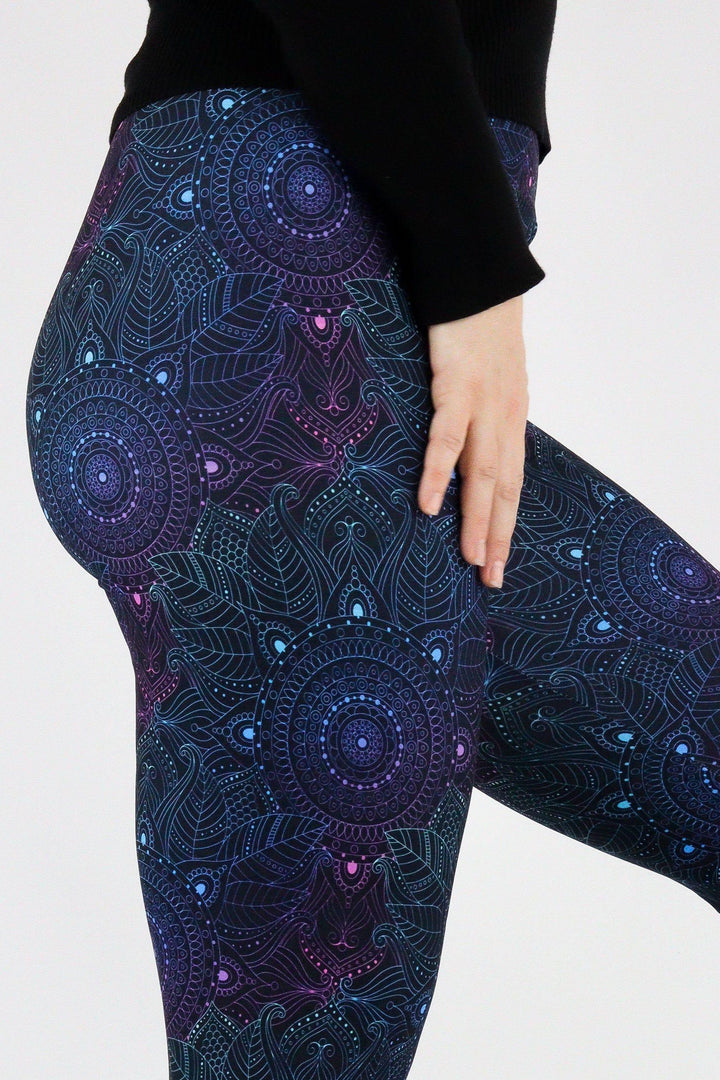 Holographic Mandala - Casual Full Leggings Casual Full Leggings Pawlie   