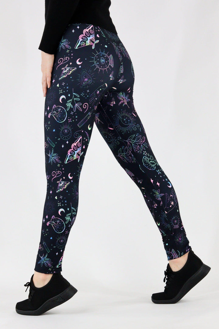 Holographic Witch - Casual Full Leggings Casual Full Leggings Pawlie   