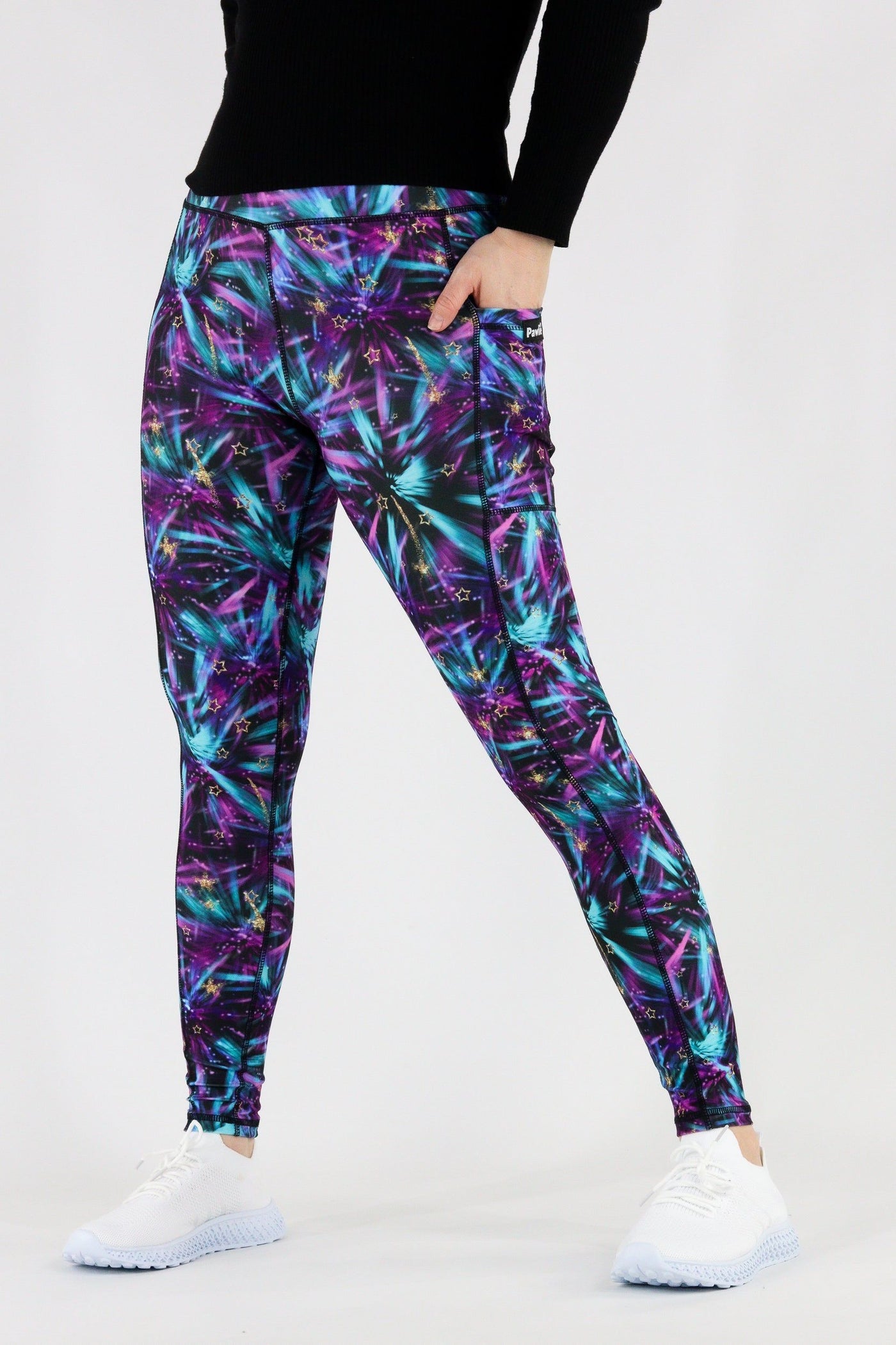 Firework Sky - Hybrid 1.0 Pocket Full Leggings Hybrid Full Leggings Pawlie   