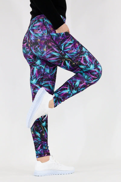 Firework Sky - Hybrid 1.0 Pocket Full Leggings Hybrid Full Leggings Pawlie   