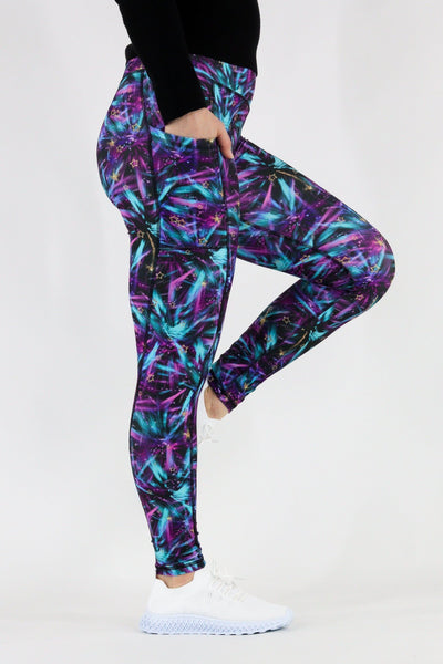 Firework Sky - Hybrid 1.0 Pocket Full Leggings Hybrid Full Leggings Pawlie   