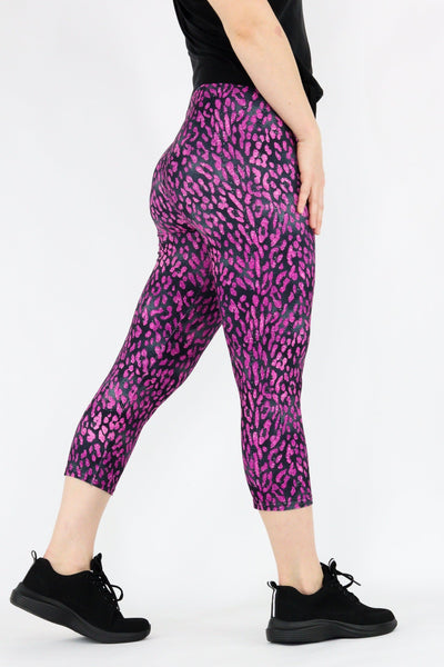 Sparkle Panther - Casual Capri Leggings Casual Capri Leggings Pawlie   