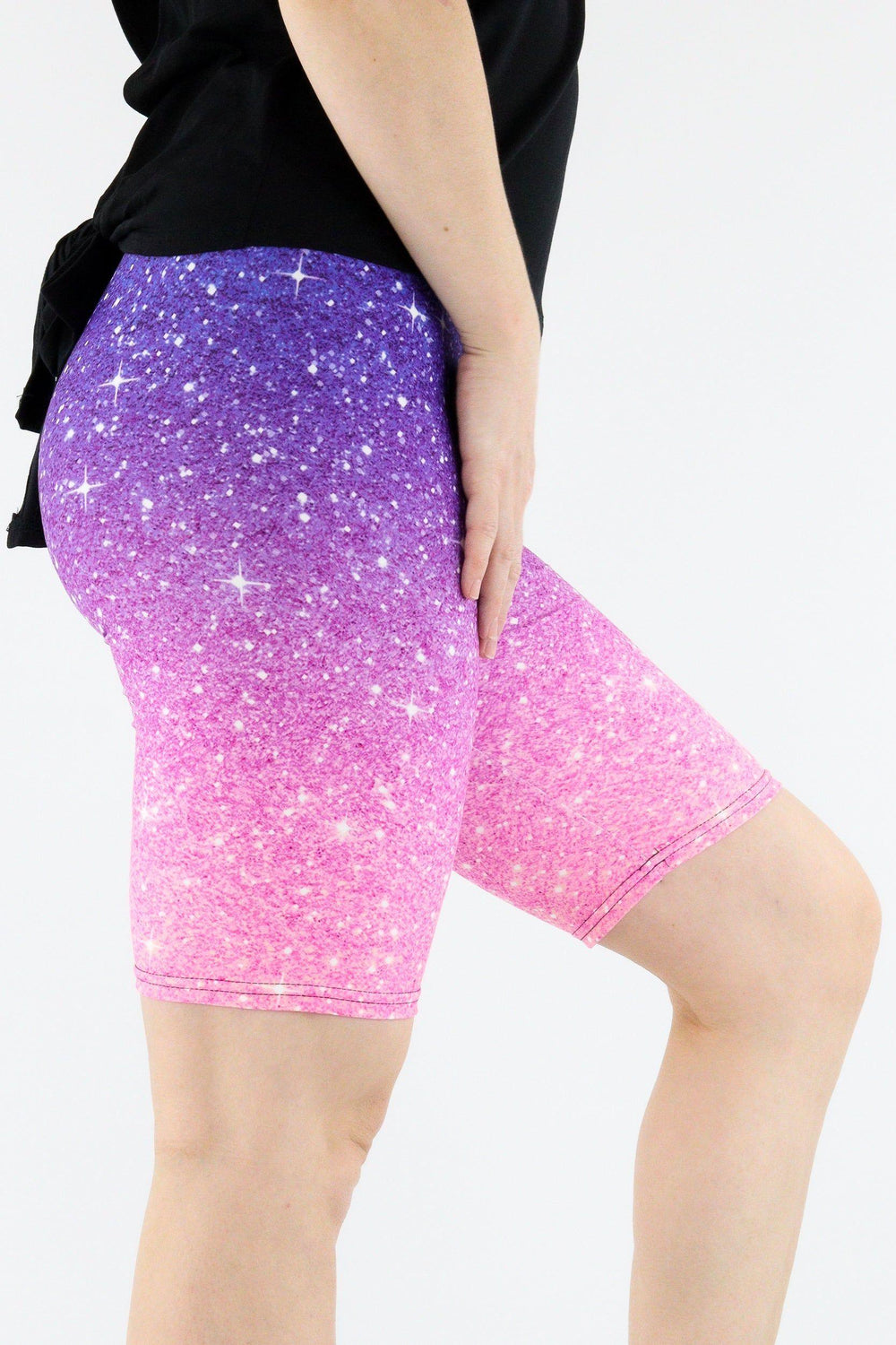 Midnight Pink Ombre - Casual Long Shorts Casual Shorts Pawlie   