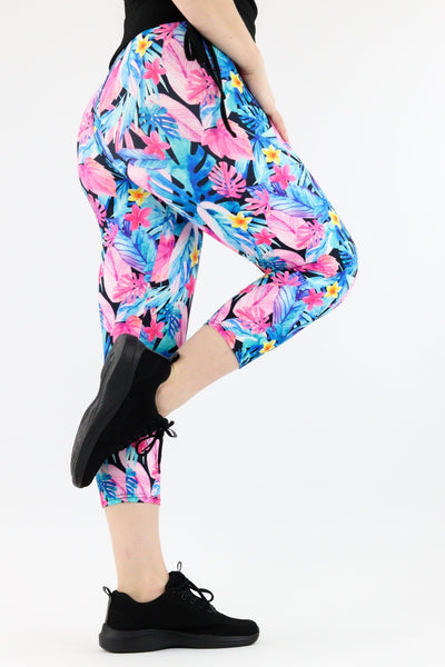 Tropic Like Its Hot - Casual Capri Leggings Casual Capri Leggings Pawlie   