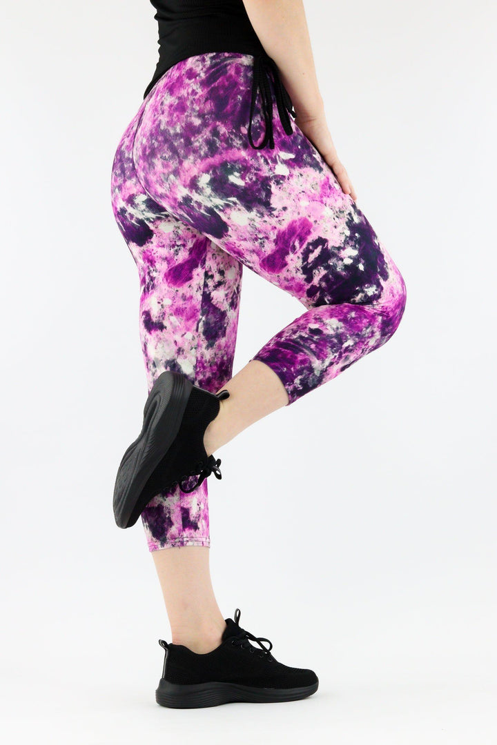 Black Amethyst - Casual Capri Leggings Casual Capri Leggings Pawlie   