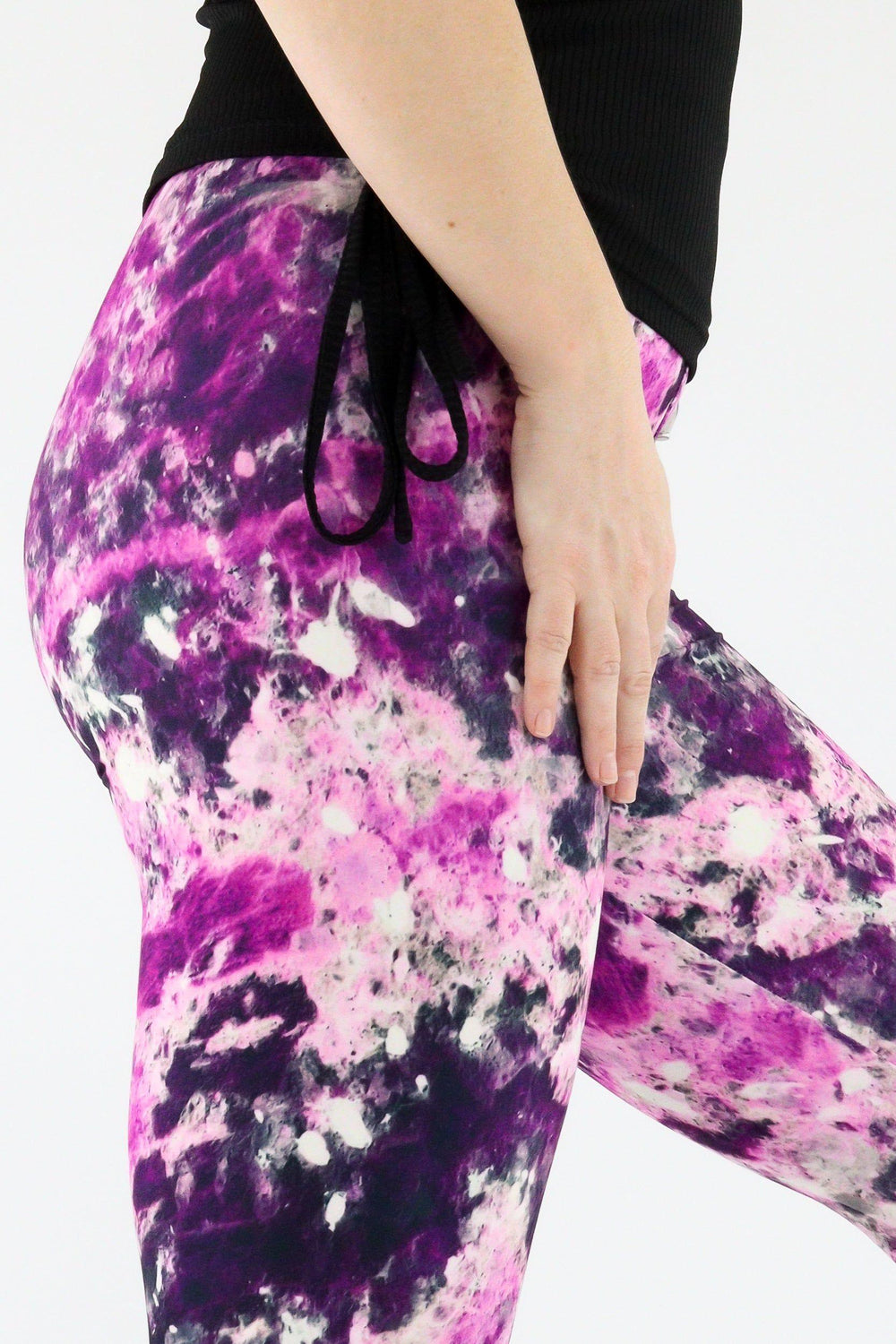 Black Amethyst - Casual Capri Leggings Casual Capri Leggings Pawlie   