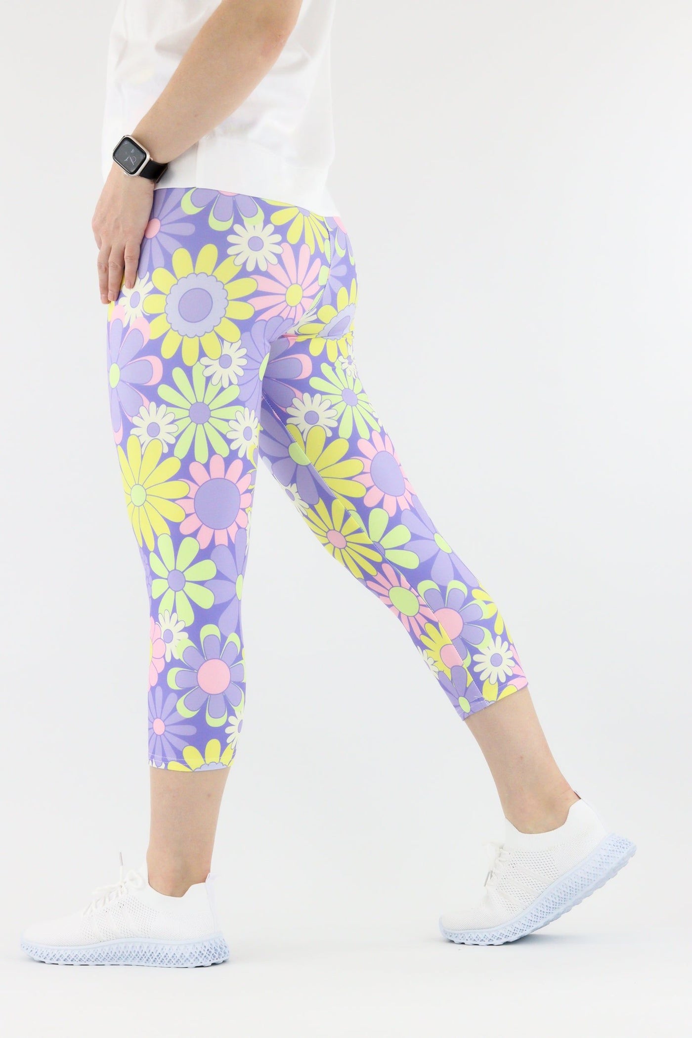 Candy Flower - Casual Capri Leggings Casual Capri Leggings Pawlie   