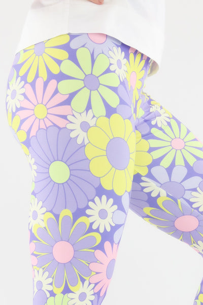 Candy Flower - Casual Capri Leggings Casual Capri Leggings Pawlie   